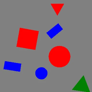 Synthetic OBB sample with oriented boxes